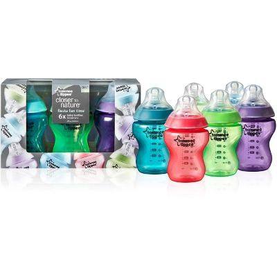 Tommee Tippee Paquete De 6 Biberones Fiesta 9oz Tommee Tippee Paquete De 6 Biberones Fiesta 9oz